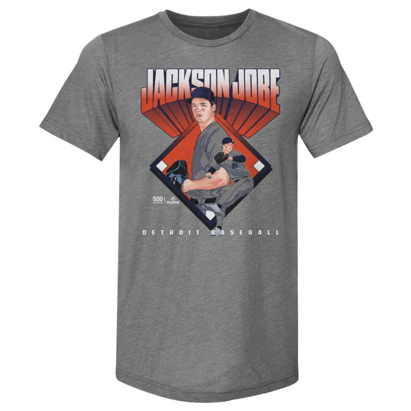 Jackson Jobe Detroit Baseball Diamond WHT sold by 500 Level
