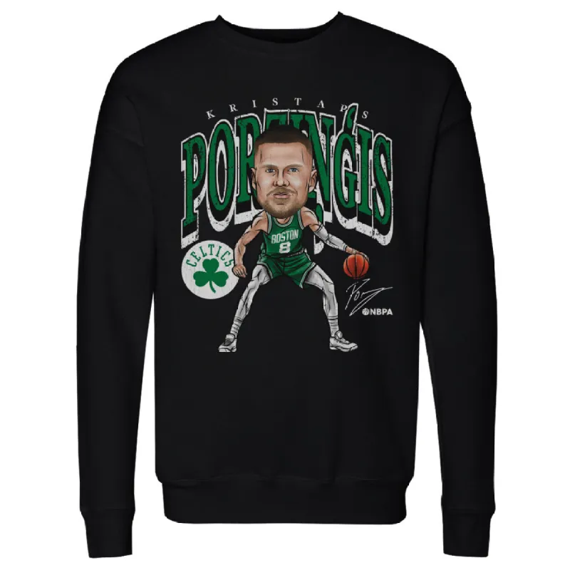 Kristaps Porzingis Boston Celtics Cartoon WHT sold by 500 Level