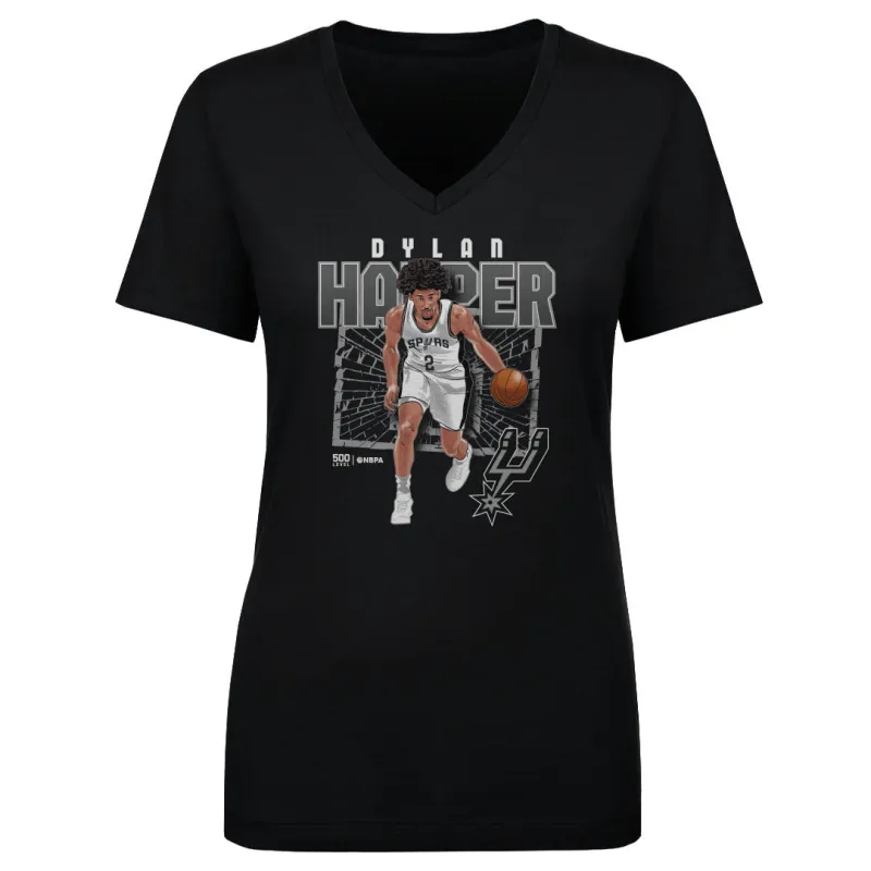 Dylan Harper San Antonio Spurs Shattered WHT sold by 500 Level