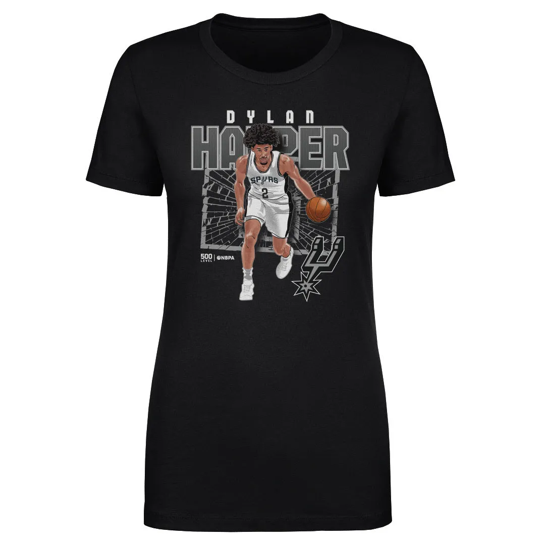 Dylan Harper San Antonio Spurs Shattered WHT sold by 500 Level