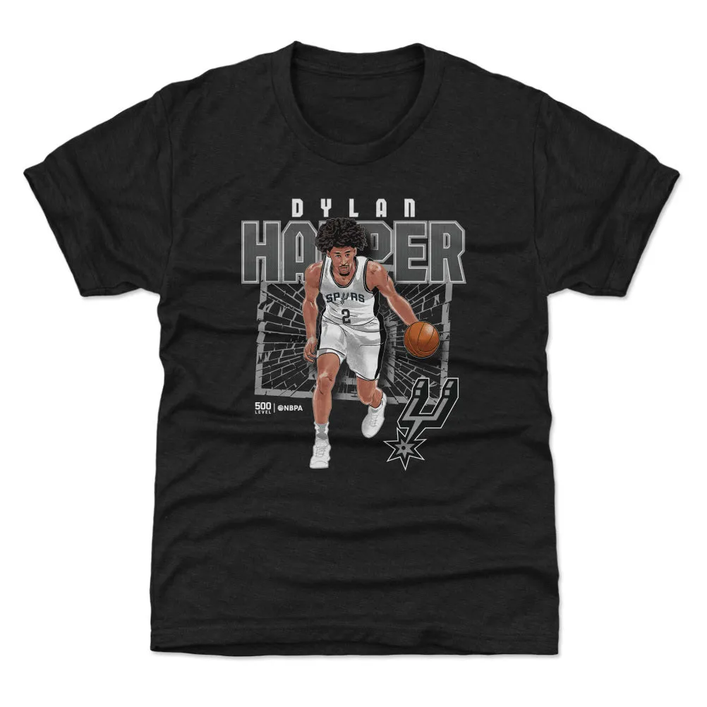 Dylan Harper San Antonio Spurs Shattered WHT sold by 500 Level