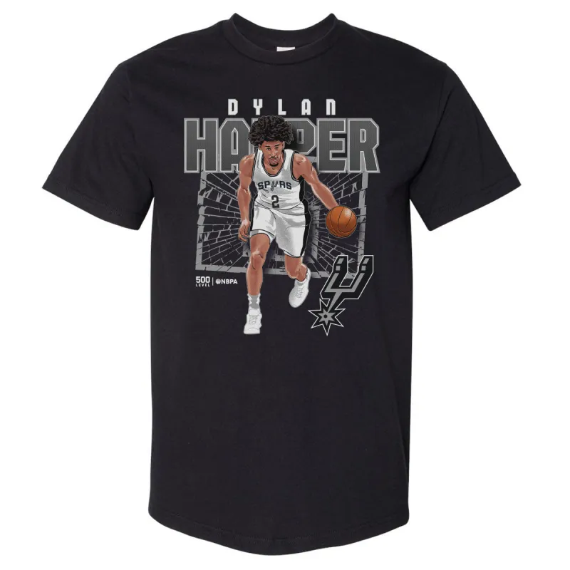 Dylan Harper San Antonio Spurs Shattered WHT sold by 500 Level