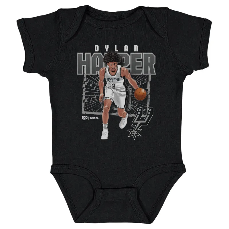 Dylan Harper San Antonio Spurs Shattered WHT sold by 500 Level