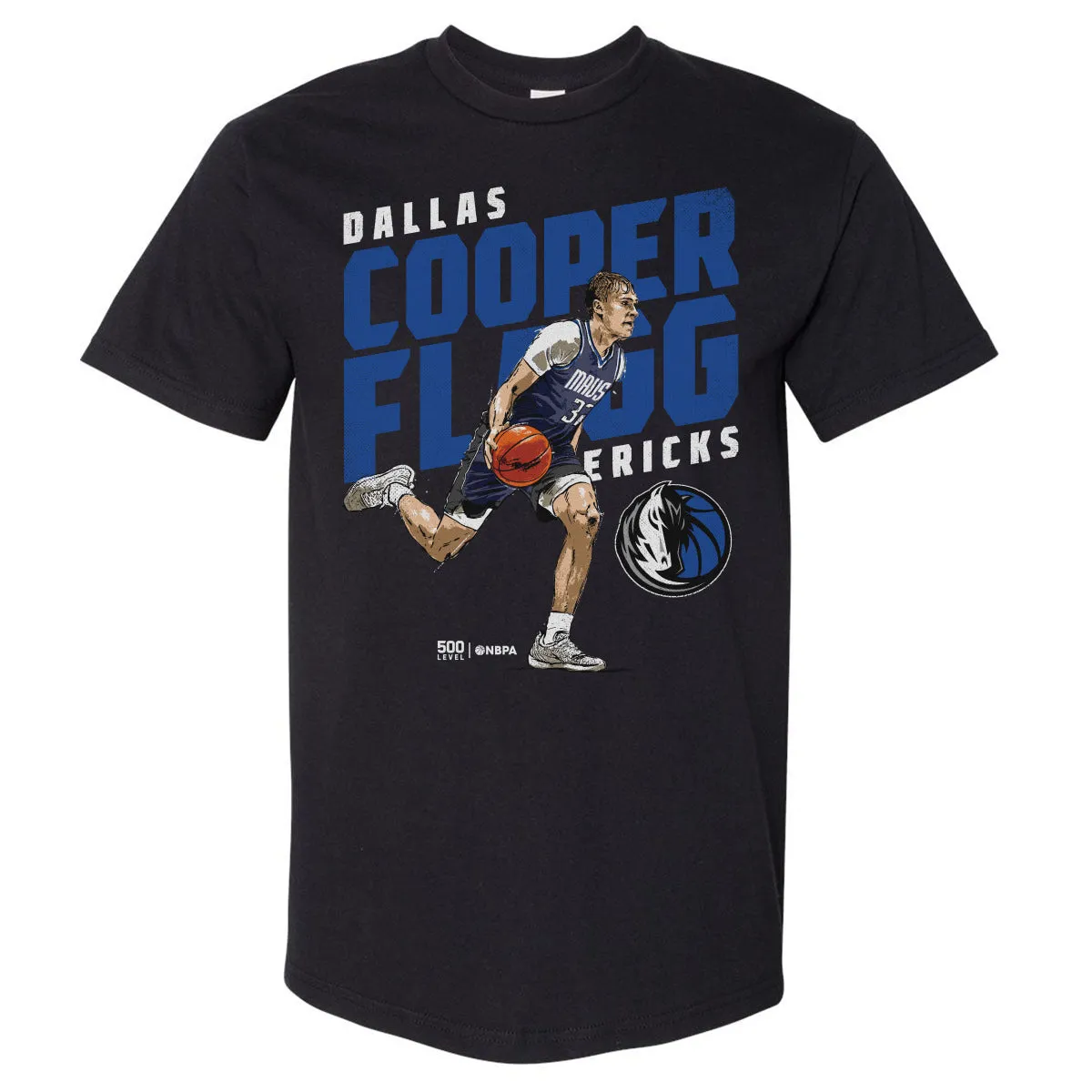 Cooper Flagg Dallas Mavericks Slant WHT sold by 500 Level