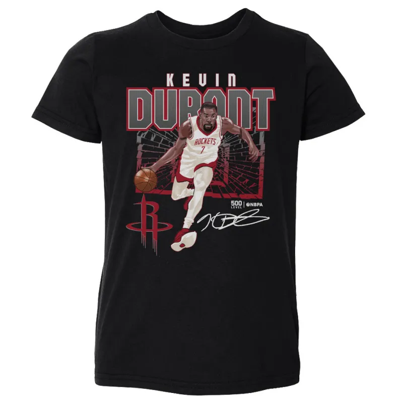 Kevin Durant Houston Rockets Shattered WHT sold by 500 Level