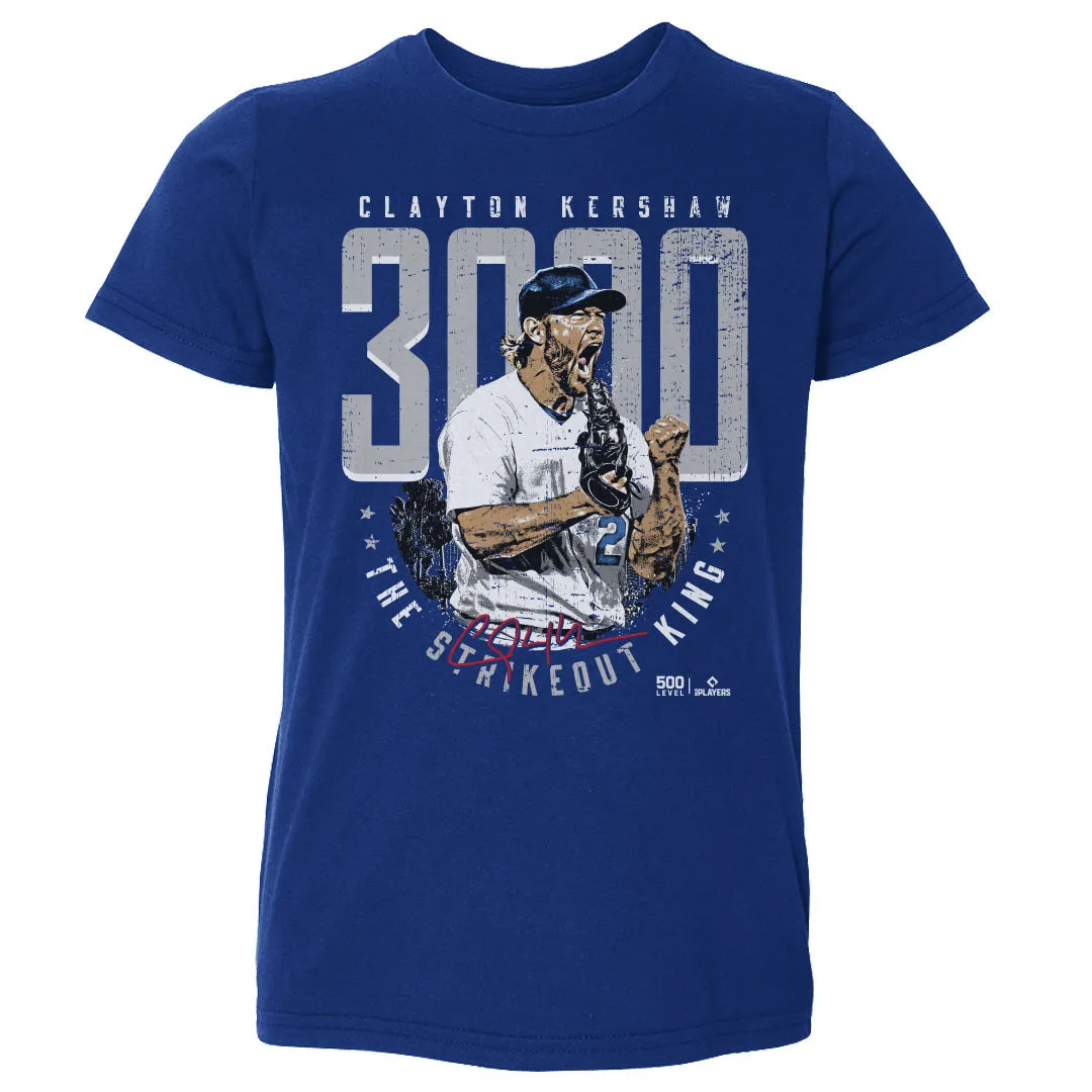 Clayton Kershaw Los Angeles D 3000K Strikeout King WHT sold by 500 Level