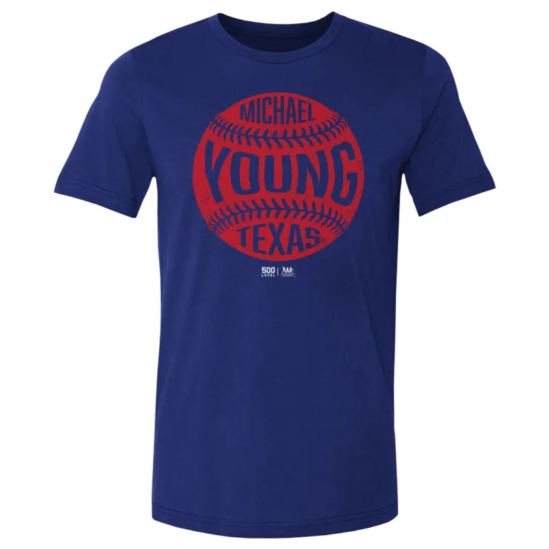 Michael Young Texas Vintage Baseball WHT made by 500 Level