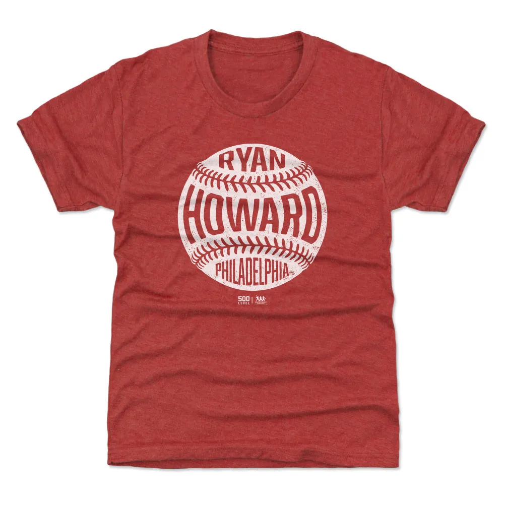 Ryan Howard Philadelphia Vintage Baseball WHT sold by 500 Level