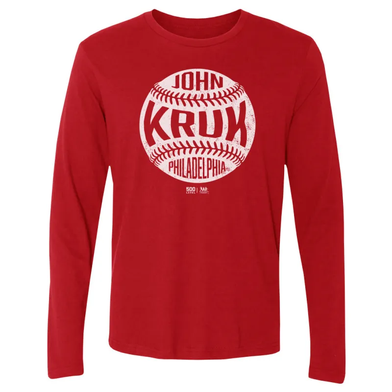 John Kruk Philadelphia Vintage Baseball WHT sold by 500 Level