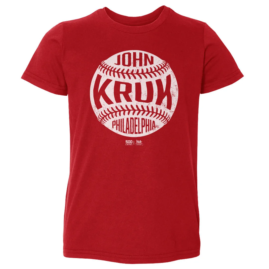John Kruk Philadelphia Vintage Baseball WHT sold by 500 Level
