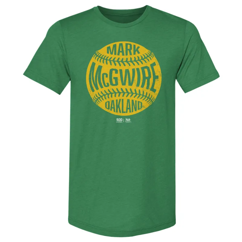 Mark McGwire Oakland Vintage Baseball WHT sold by 500 Level