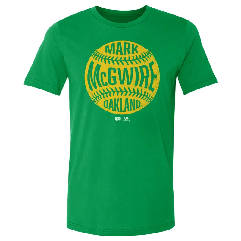 Mark McGwire Oakland Vintage Baseball WHT sold by 500 Level