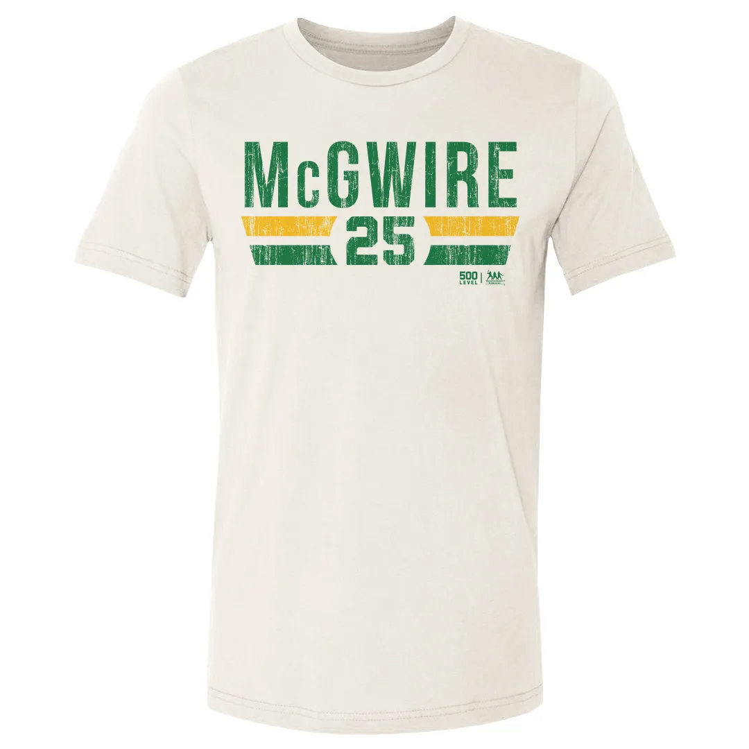 Mark McGwire Oakland Font sold by 500 Level