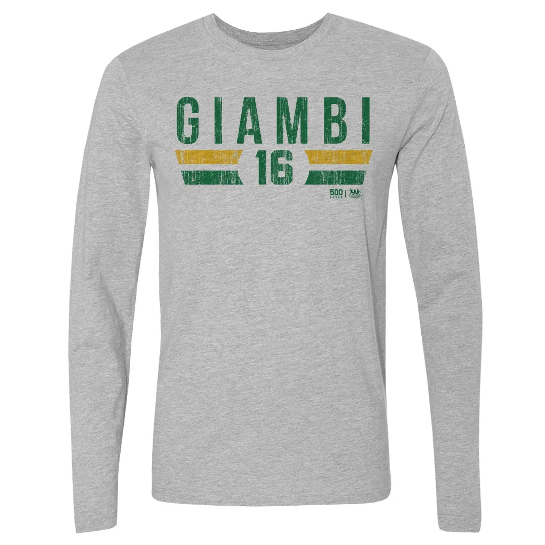 Jason Giambi Oakland Font sold by 500 Level
