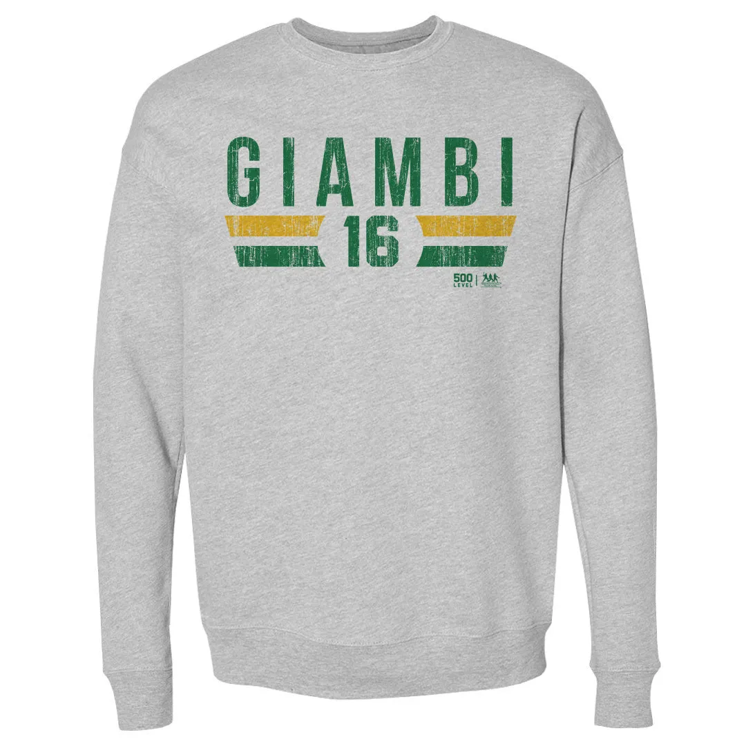 Jason Giambi Oakland Font sold by 500 Level