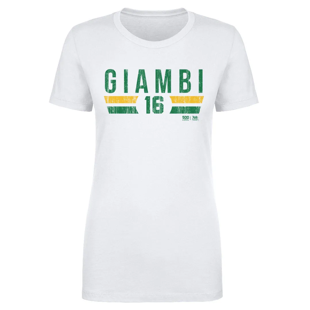 Jason Giambi Oakland Font sold by 500 Level
