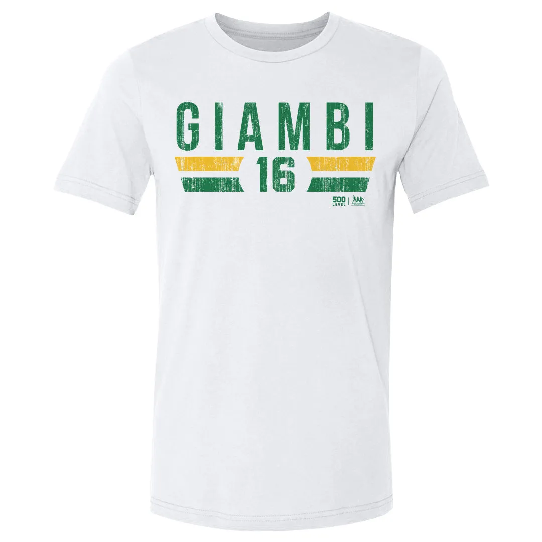 Jason Giambi Oakland Font sold by 500 Level