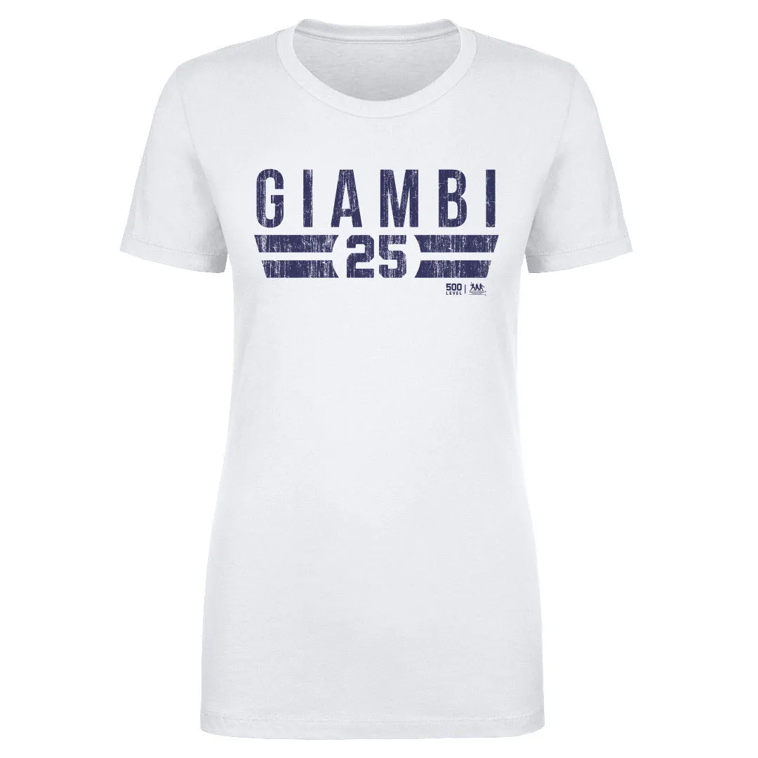 Jason Giambi New York Y Font sold by 500 Level