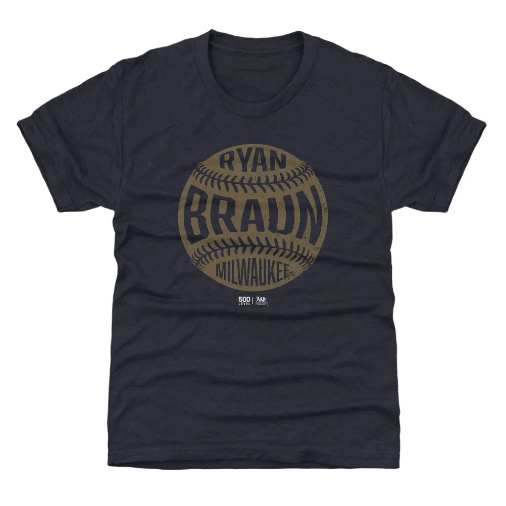 Ryan Braun Milwaukee Vintage Baseball WHT sold by 500 Level