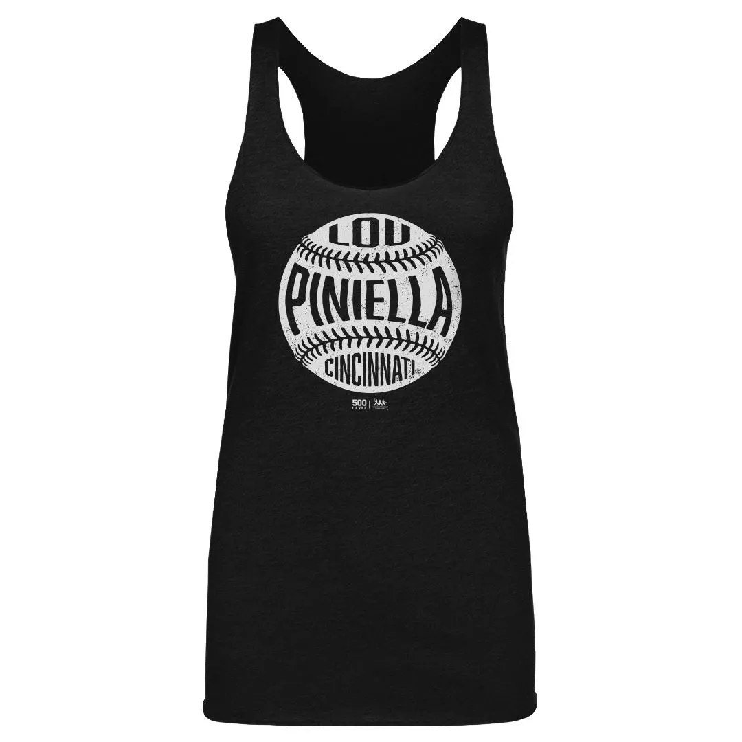 Lou Piniella Cincinnati Vintage Baseball WHT sold by 500 Level