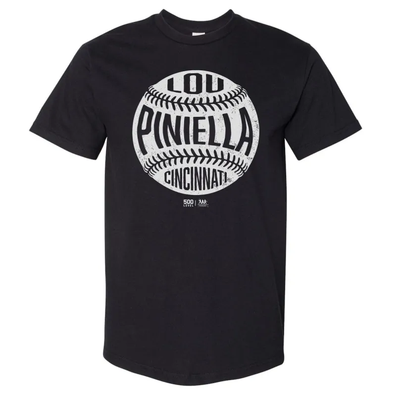 Lou Piniella Cincinnati Vintage Baseball WHT sold by 500 Level