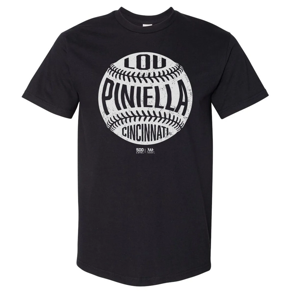 Lou Piniella Cincinnati Vintage Baseball WHT sold by 500 Level