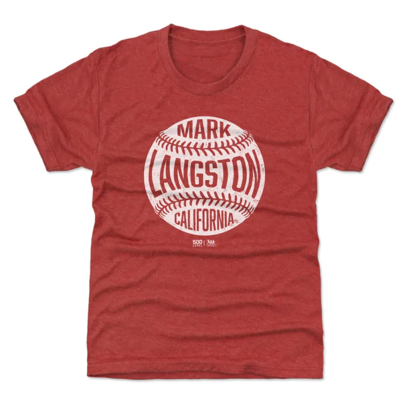 Mark Langston California Vintage Baseball WHT sold by 500 Level