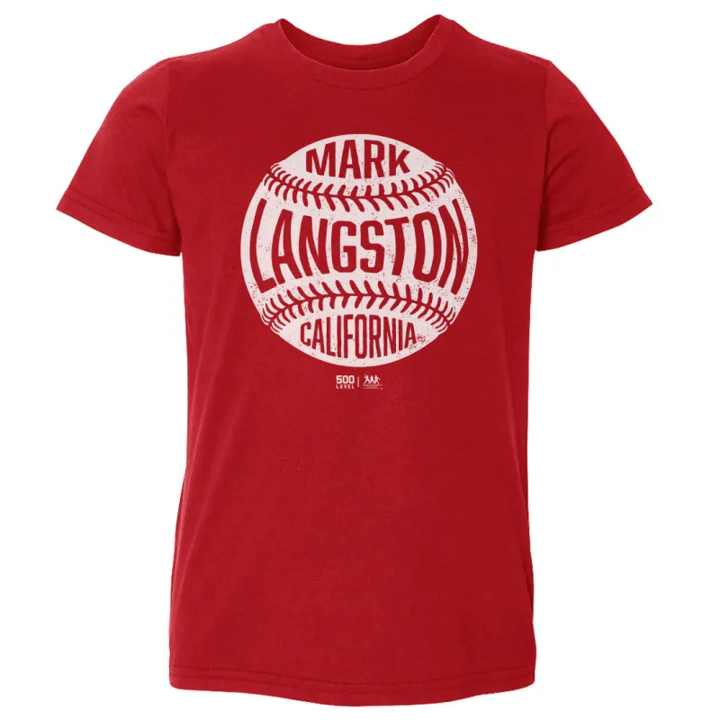 Mark Langston California Vintage Baseball WHT sold by 500 Level