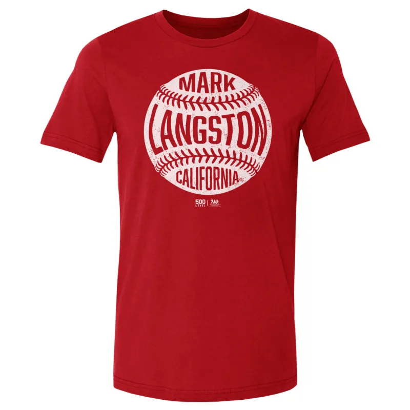 Mark Langston California Vintage Baseball WHT sold by 500 Level