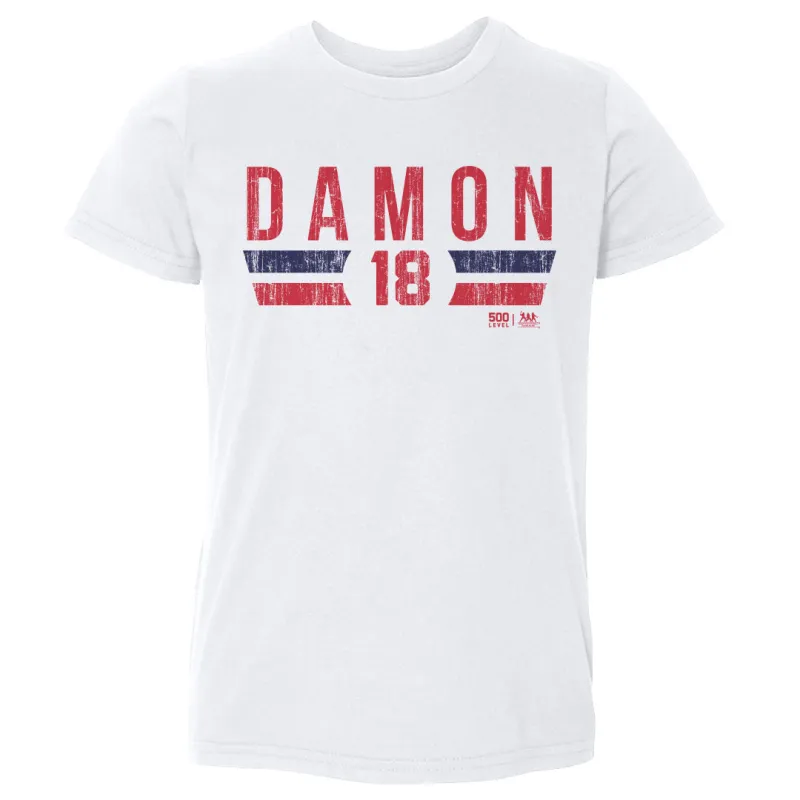 Johnny Damon Boston Font sold by 500 Level