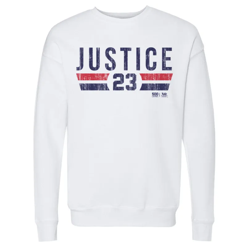 David Justice Atlanta Font sold by 500 Level