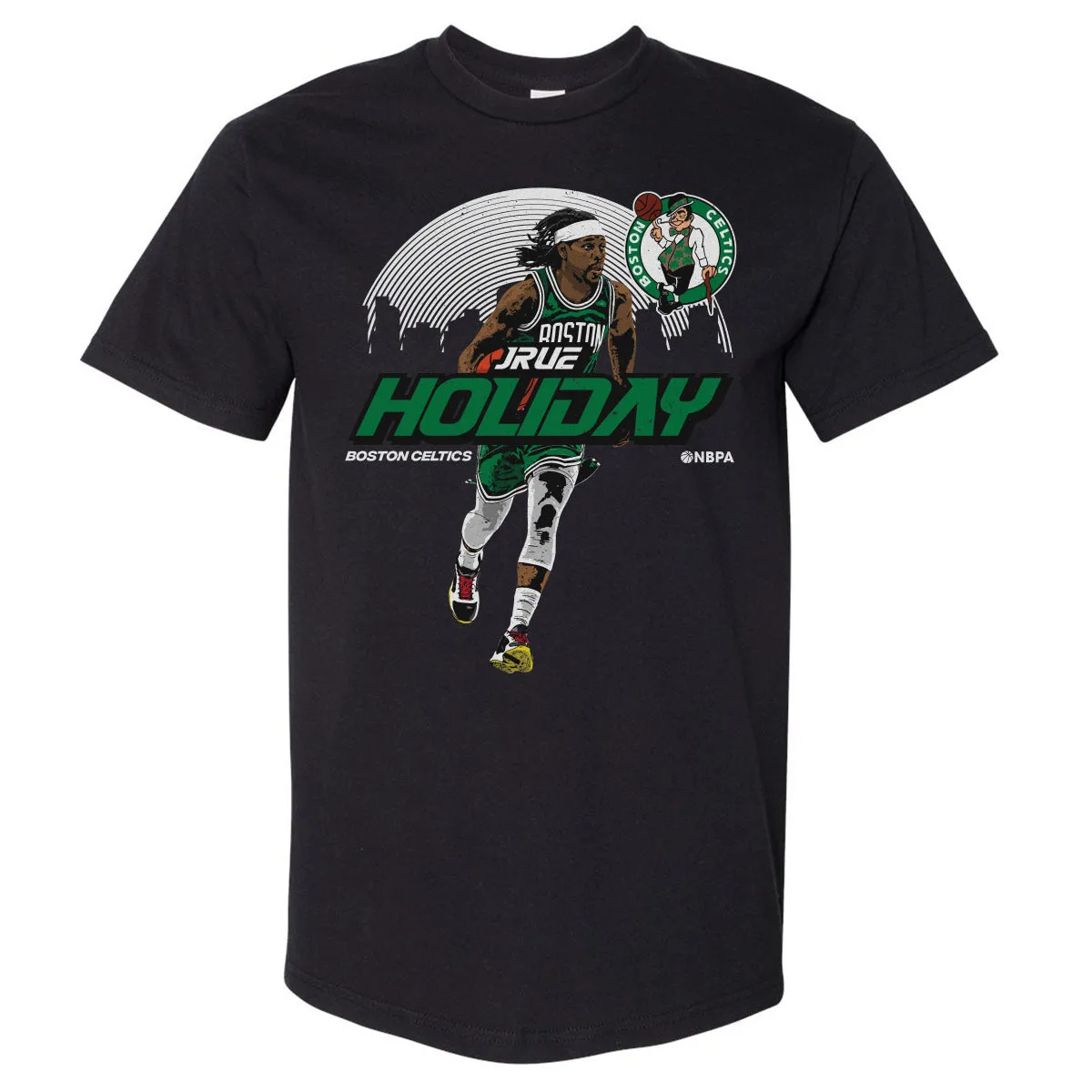 Jrue Holiday Boston Celtics Skyline WHT sold by 500 Level