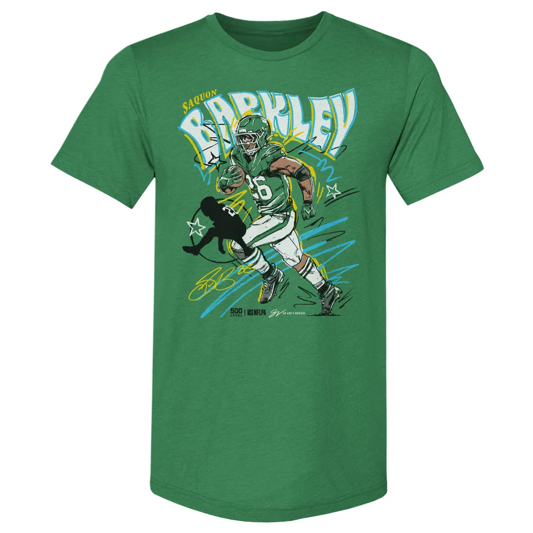 Saquon Barkley Philadelphia Scribble WHT sold by 500 Level