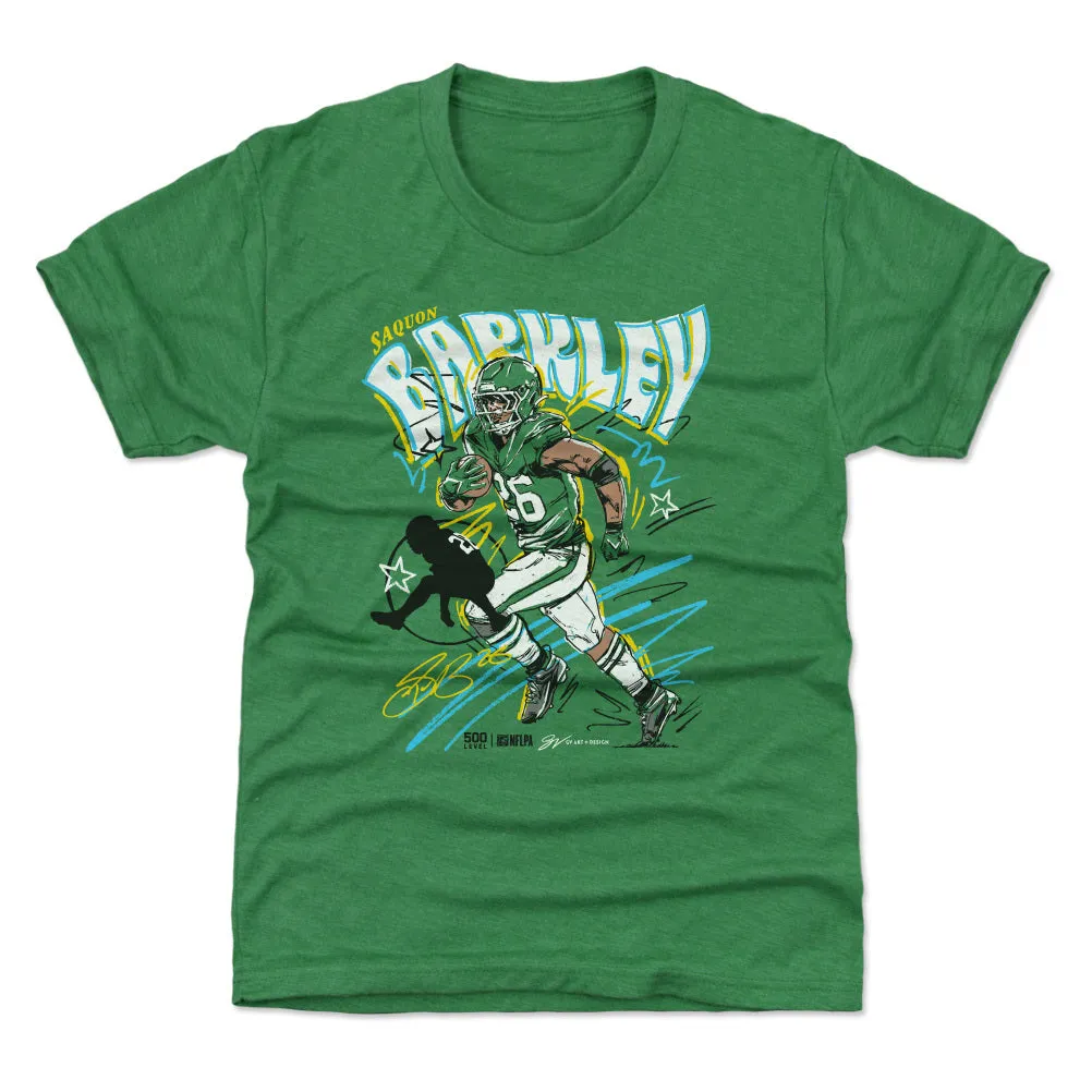 Saquon Barkley Philadelphia Scribble WHT sold by 500 Level