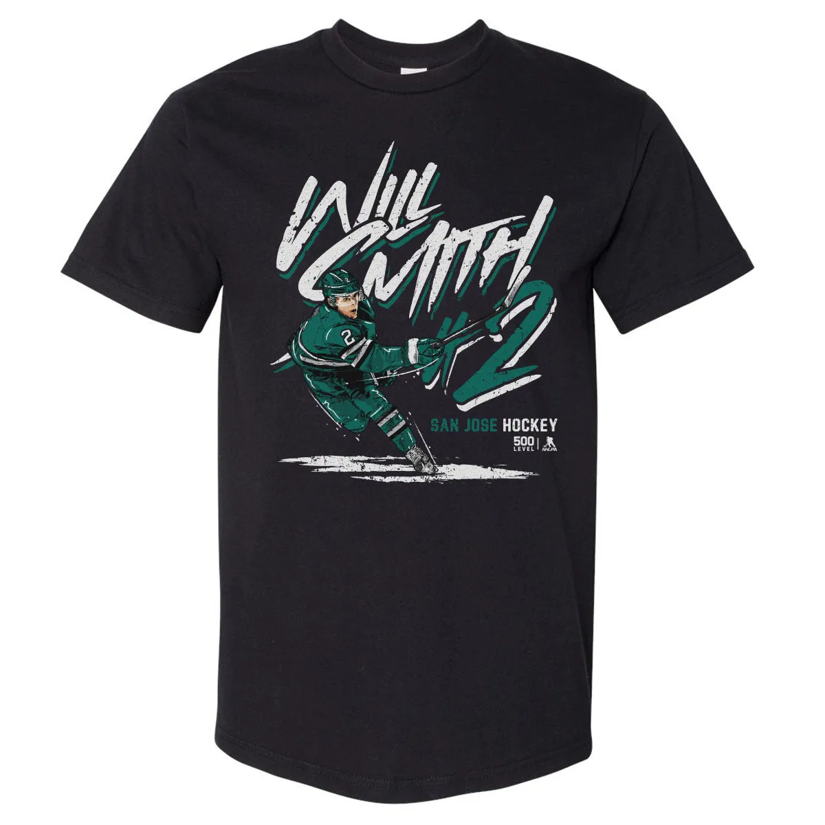 Will Smith San Jose Player Name WHT sold by 500 Level