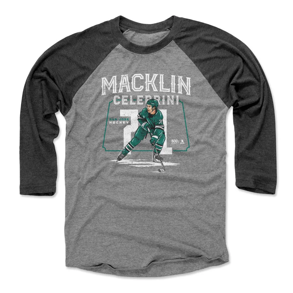 Macklin Celebrini San Jose Player Name WHT sold by 500 Level
