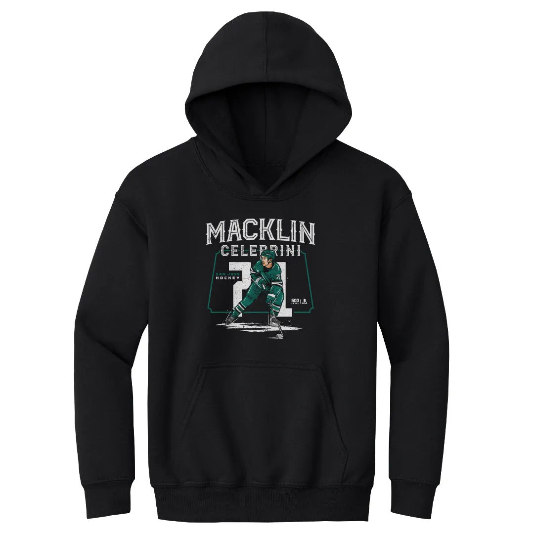 Macklin Celebrini San Jose Player Name WHT sold by 500 Level
