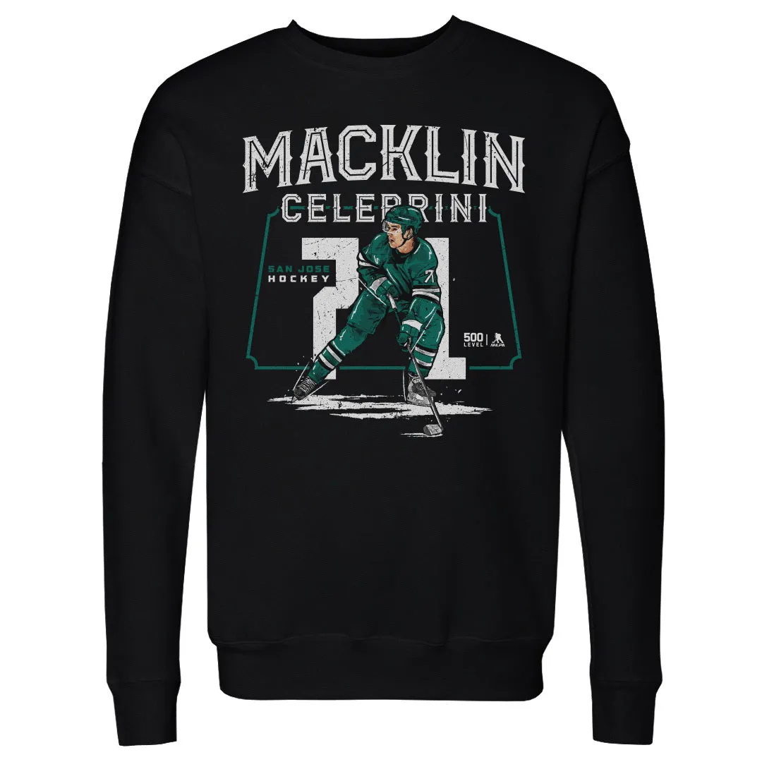 Macklin Celebrini San Jose Player Name WHT sold by 500 Level