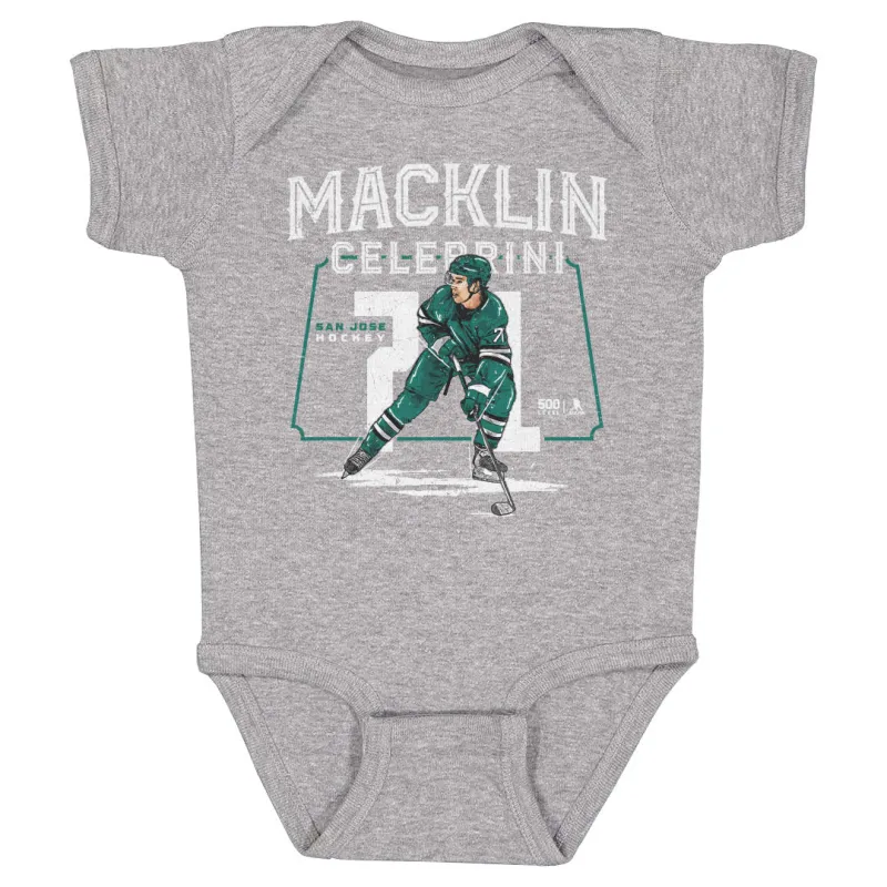 Macklin Celebrini San Jose Player Name WHT sold by 500 Level