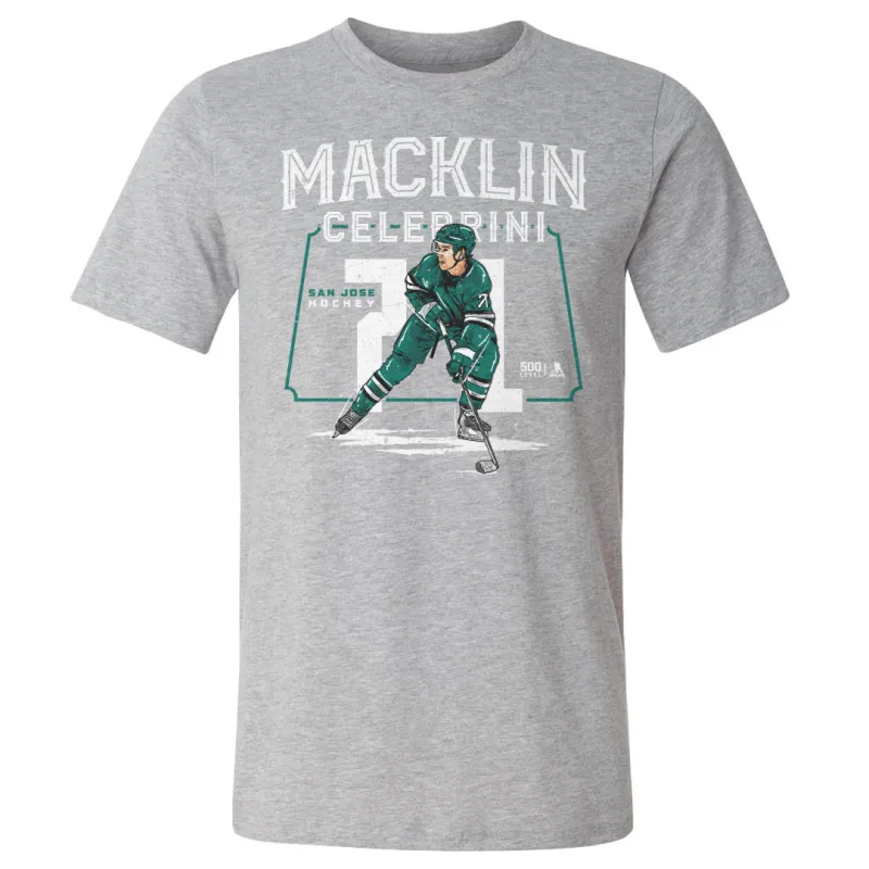 Macklin Celebrini San Jose Player Name WHT sold by 500 Level
