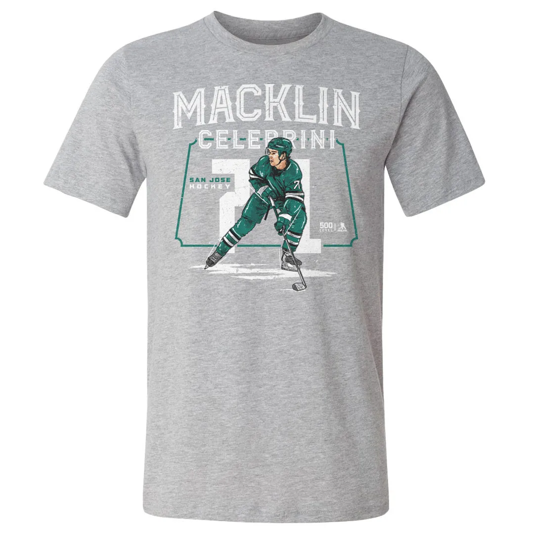 Macklin Celebrini San Jose Player Name WHT sold by 500 Level