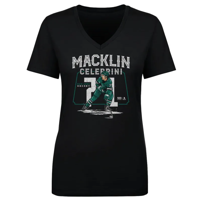 Macklin Celebrini San Jose Player Name WHT sold by 500 Level