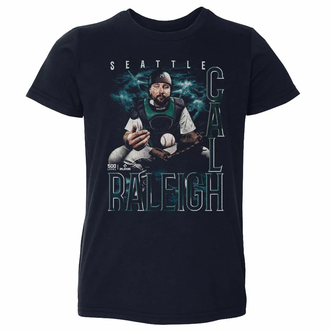 Cal Raleigh Seattle Grunge WHT sold by 500 Level product image thumbnail 2