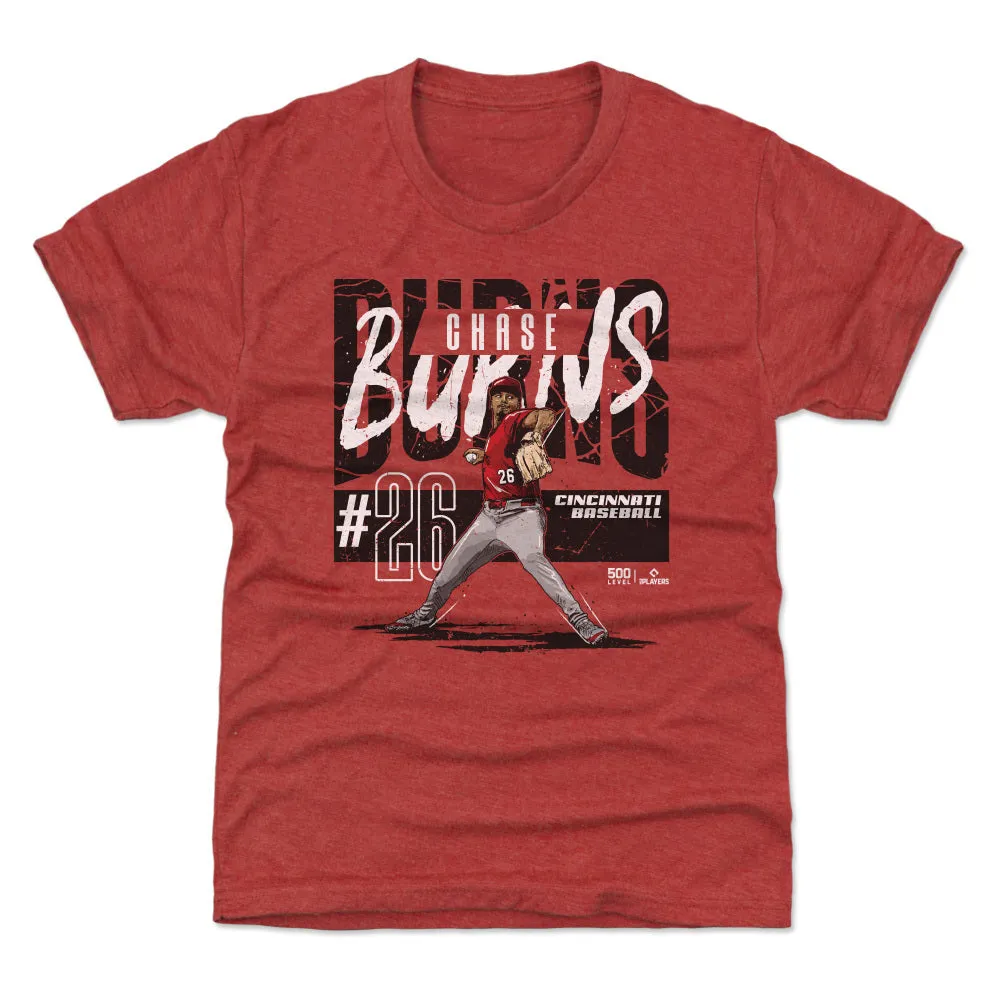 Chase Burns Cincinnati Player Name WHT sold by 500 Level
