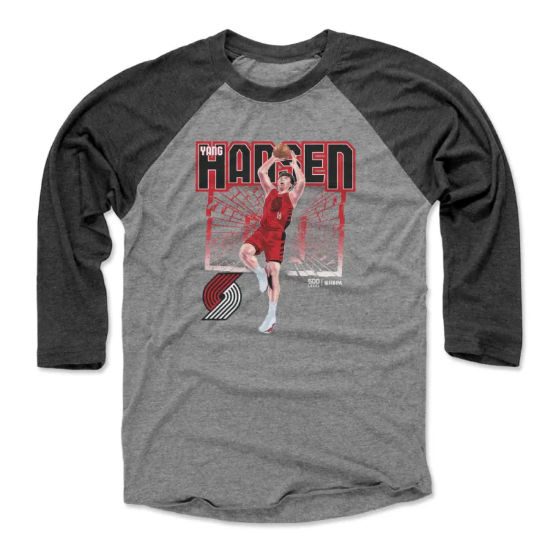 Yang Hansen Portland Trail Blazers Shattered WHT sold by 500 Level