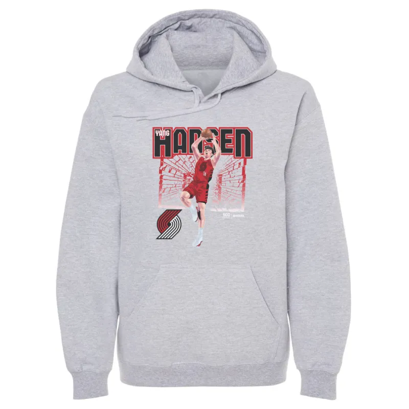 Yang Hansen Portland Trail Blazers Shattered WHT sold by 500 Level