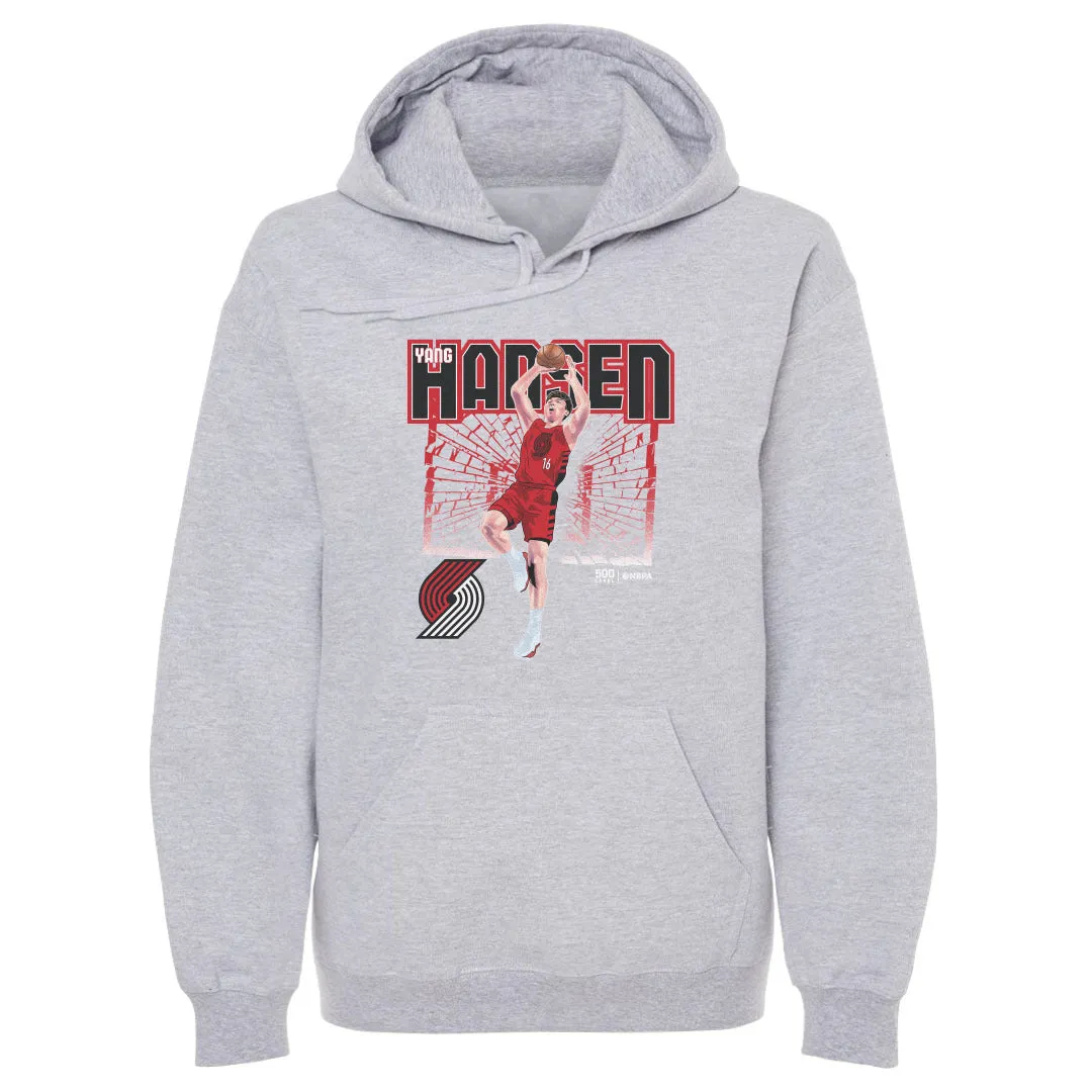 Yang Hansen Portland Trail Blazers Shattered WHT sold by 500 Level