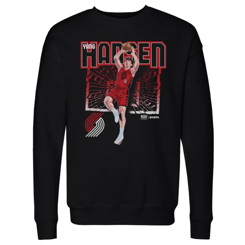 Yang Hansen Portland Trail Blazers Shattered WHT sold by 500 Level