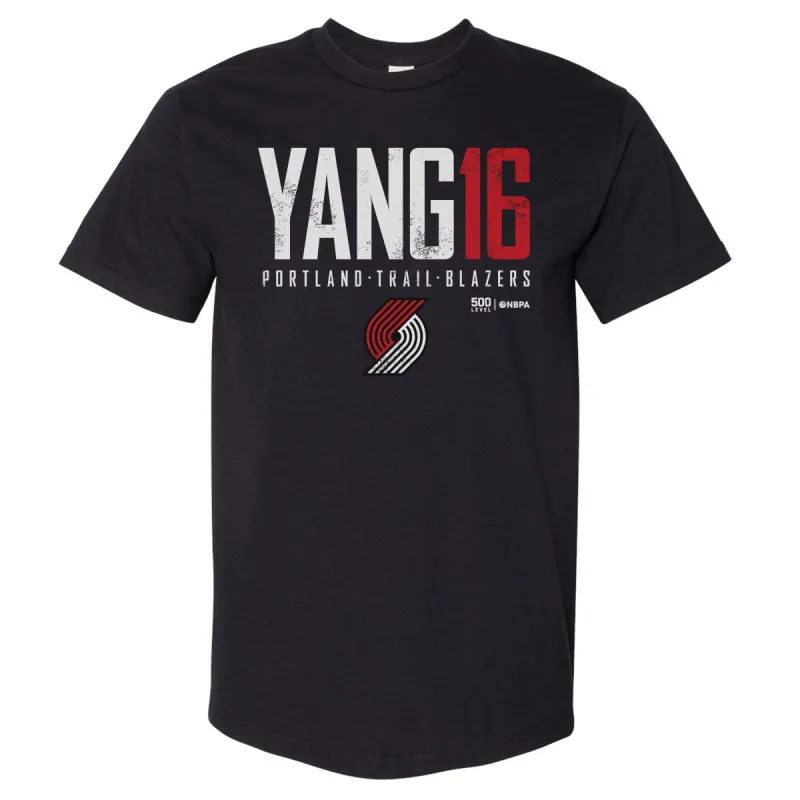 Yang Hansen Portland Trail Blazers Elite WHT sold by 500 Level