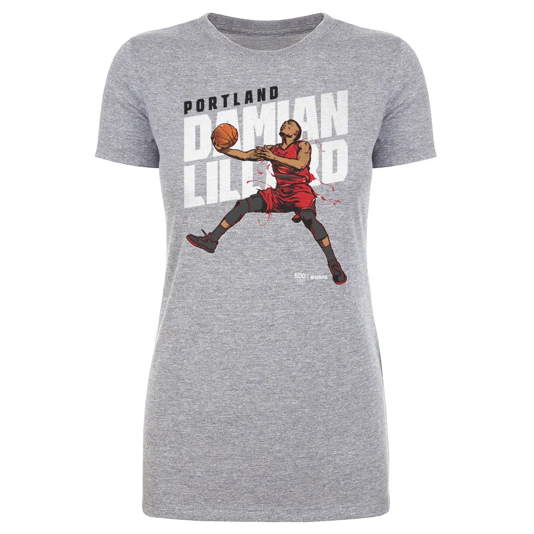 Damian Lillard Portland Slant WHT sold by 500 Level